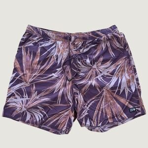 Mountain‎ Hardwear Men's Large Stryder Swim Short Dusty Purple Yucca Print